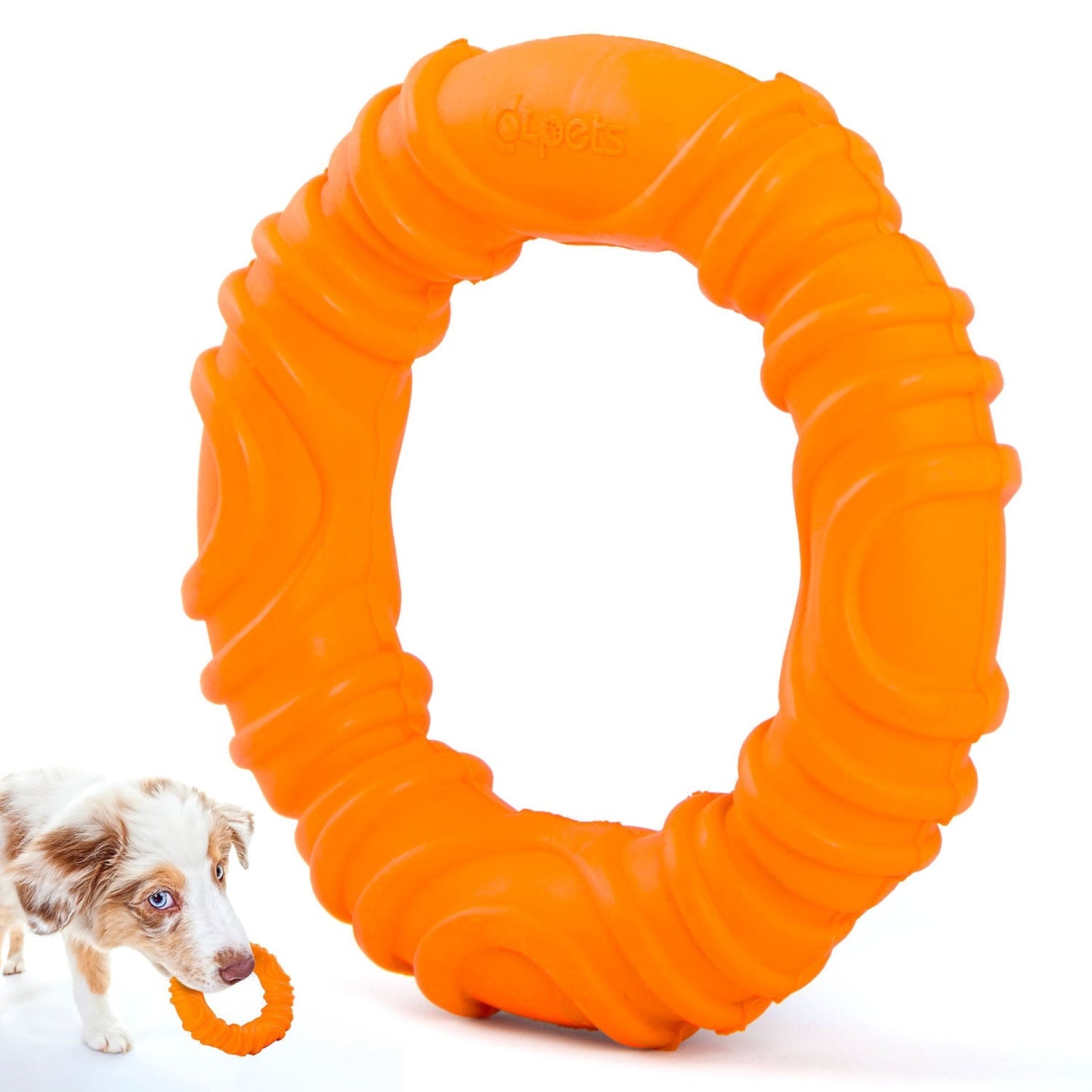 Jeffers Wavy Ring Tugger Natural Rubber Dog Chew Toy for Tug, Fetch & | Majestic Pet Kingdom™