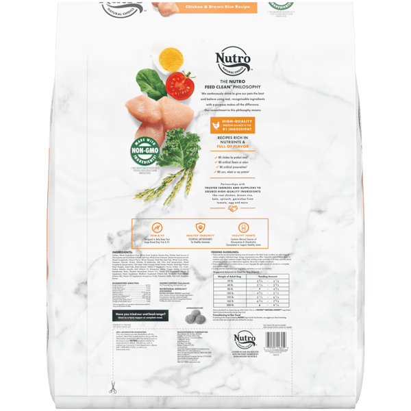 Dog Food Nutro Natural Choice Large Breed Chicken Rice 30lb - Detail Angle 2 | Majestic Pet Kingdom