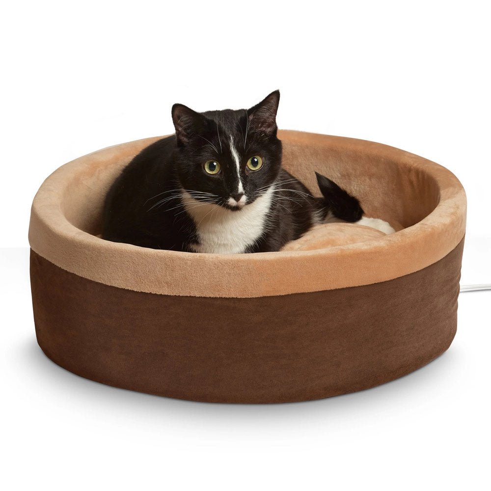 K&H Pet Products Thermo-Kitty Bed Indoor Heated Cat Bed – Safe, Energy | Majestic Pet Kingdom™