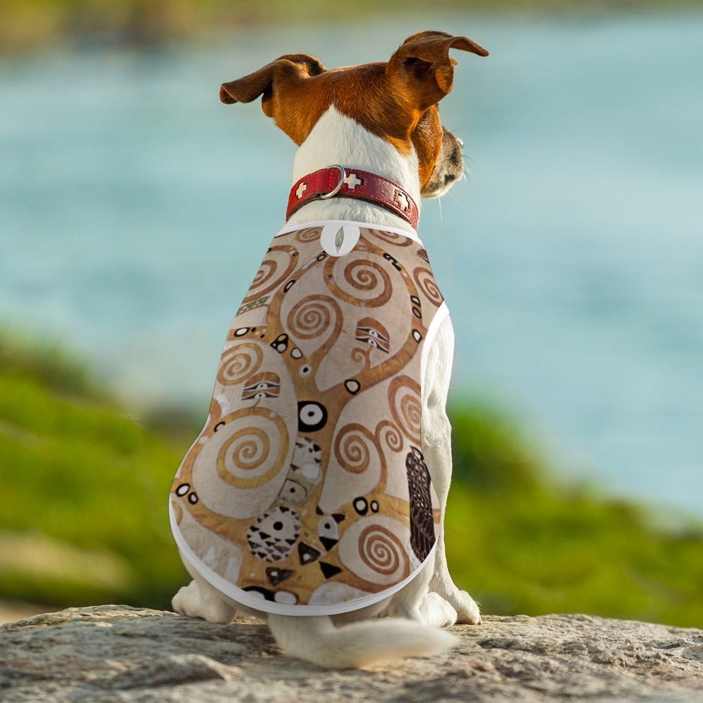 Dog Vest Gustav Klimt Tree of Life Fine Art Sleeveless Top - Detail Angle 5 | Majestic Pet Kingdom