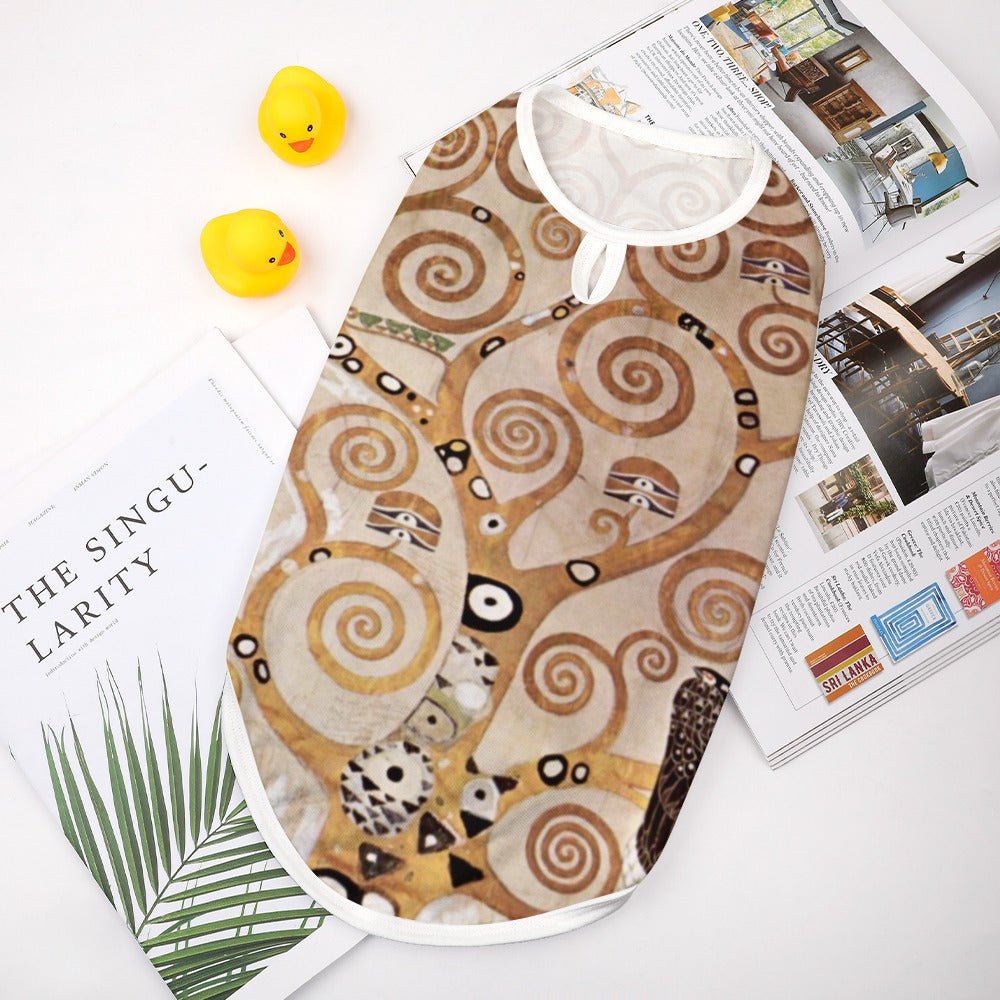Dog Vest Gustav Klimt Tree of Life Fine Art Sleeveless Top - Detail Angle 4 | Majestic Pet Kingdom
