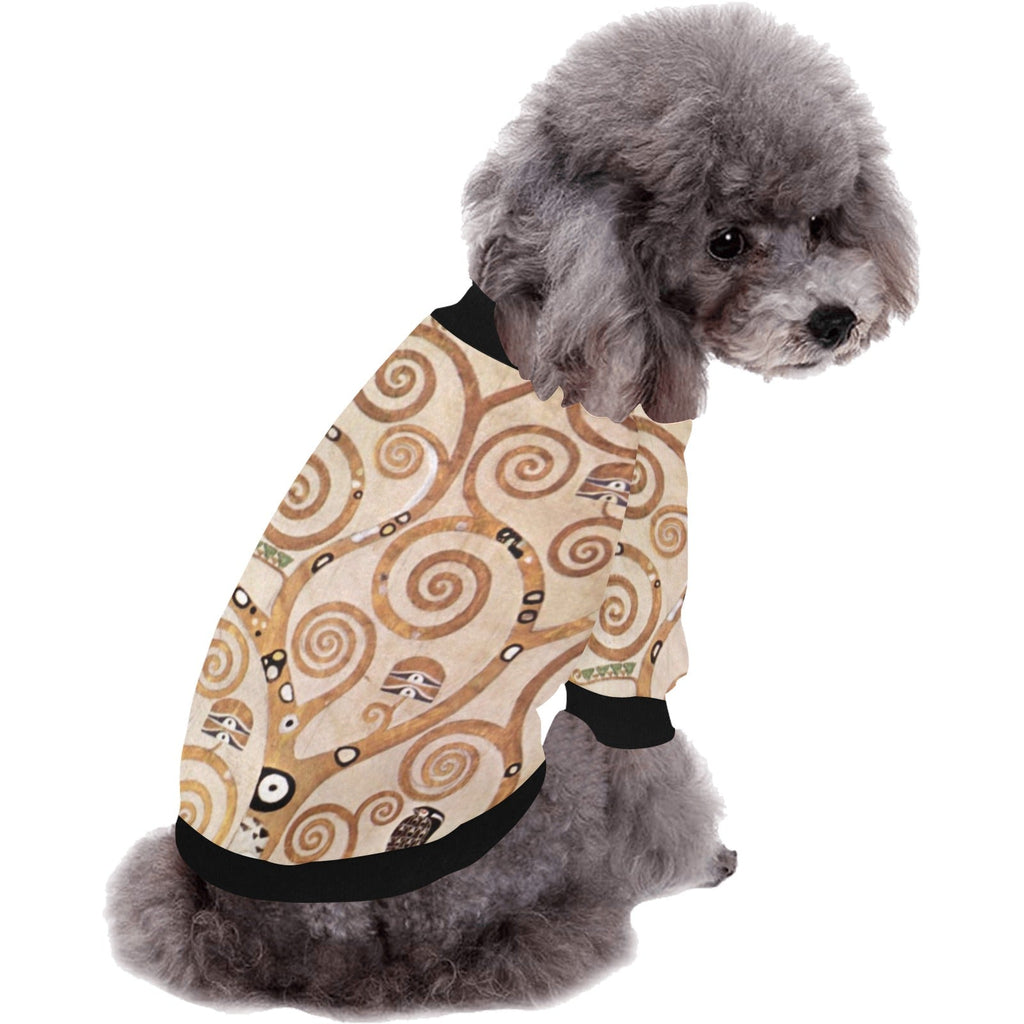 Klimt Tree of Life, Stoclet Frieze Round Neck Shirt Best - Majestic Pet Kingdom