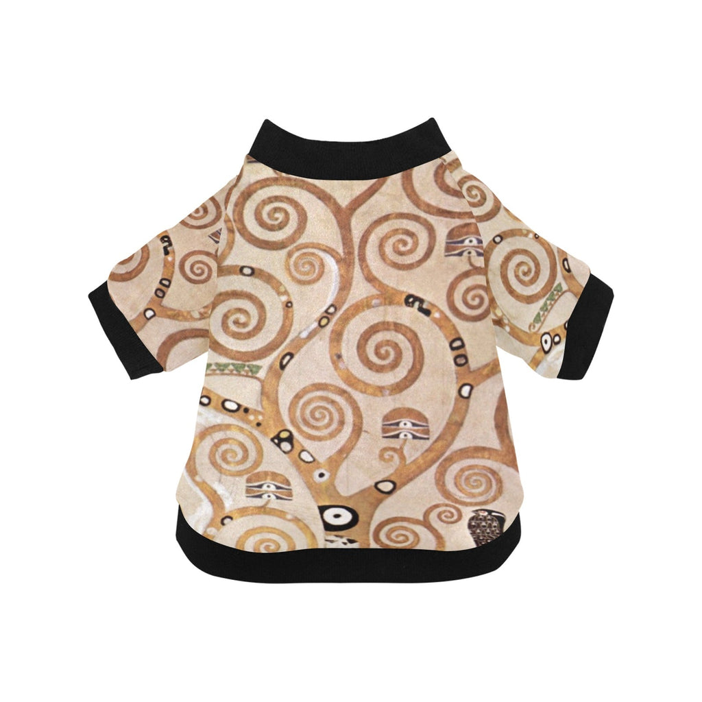 Klimt Tree of Life, Stoclet Frieze Round Neck Shirt Best - Majestic Pet Kingdom