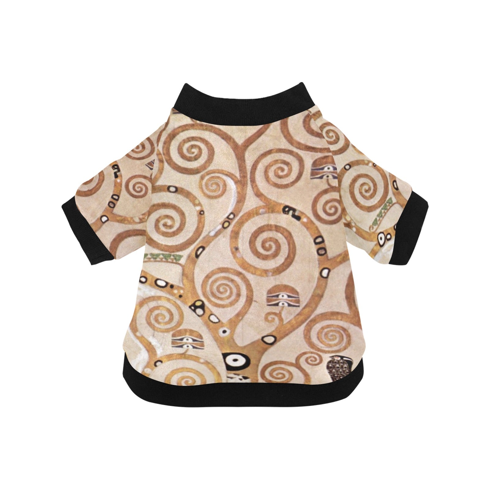 Klimt Tree of Life, Stoclet Frieze Round Neck Shirt Best - Majestic Pet Kingdom