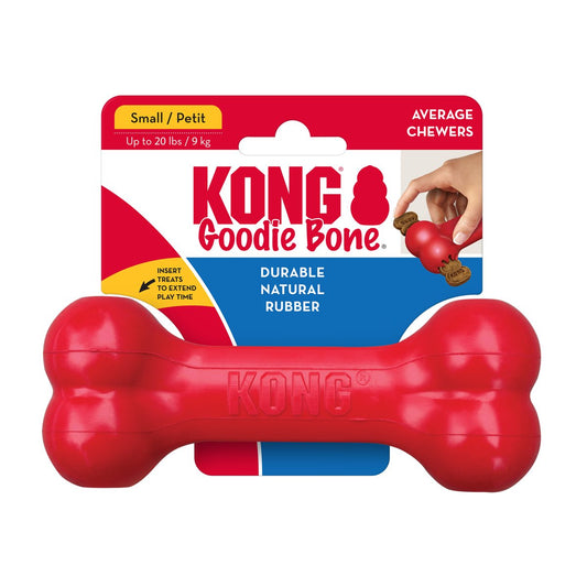 Dog Chew Toy KONG Classic Goodie Bone Stuffable Rubber Medium - Main Feature View | Majestic Pet Kingdom