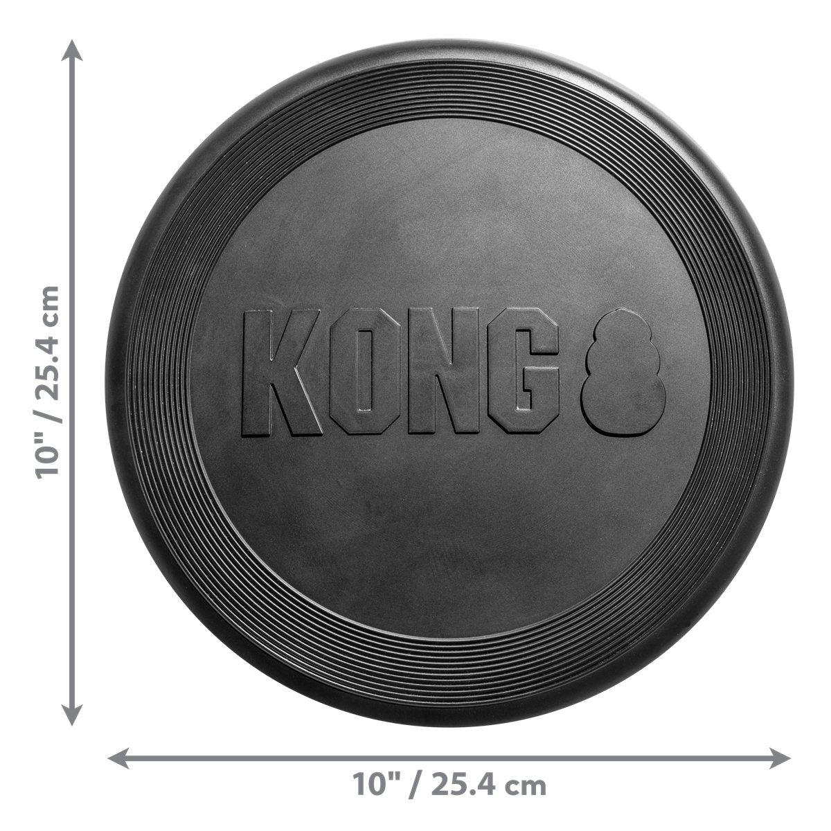 Dog Frisbee KONG Extreme Heavy Duty Black Rubber Flying Disc