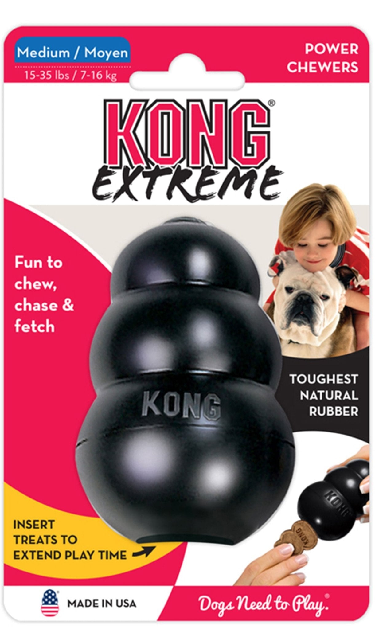 KONG Interactive Pet Toy Extreme Treat-Stuffing Dog Toy for Power | Majestic Pet Kingdom™