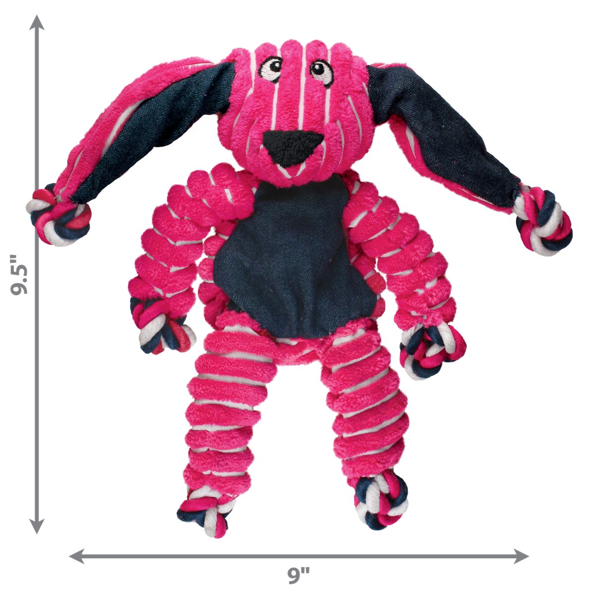 Dog Plush Toy KONG Floppy Knots Bunny Internal Knotted Rope