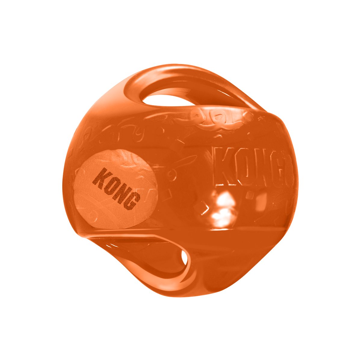 Dog Ball Toy KONG Jumbler Squeaky Tennis Ball Grip Handle