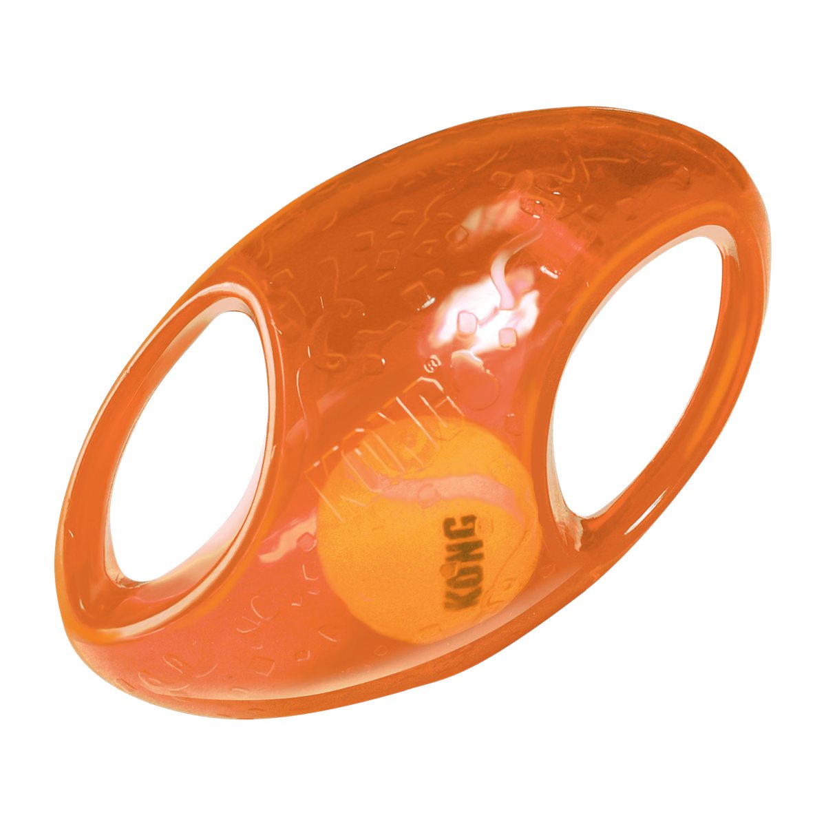 Dog Toy KONG Jumbler Football Squeaky Interactive Grip Ball