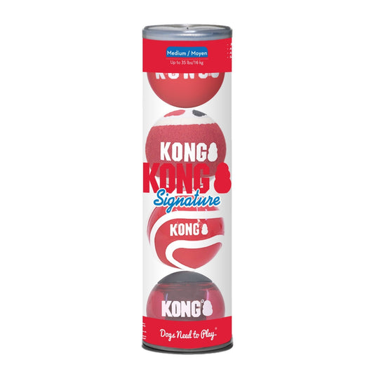 KONG Interactive Pet Toy Signature Fetch Dog Toy Balls, Multi-Pack | Majestic Pet Kingdom™