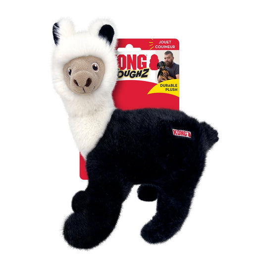 Dog Plush Toy KONG Toughz Llama Reinforced Squeaky Chew Play - Main Feature View | Majestic Pet Kingdom