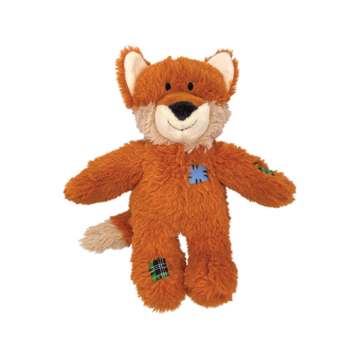 Dog Plush Toy KONG Wild Knots Fox Internal Rope Squeaky Play