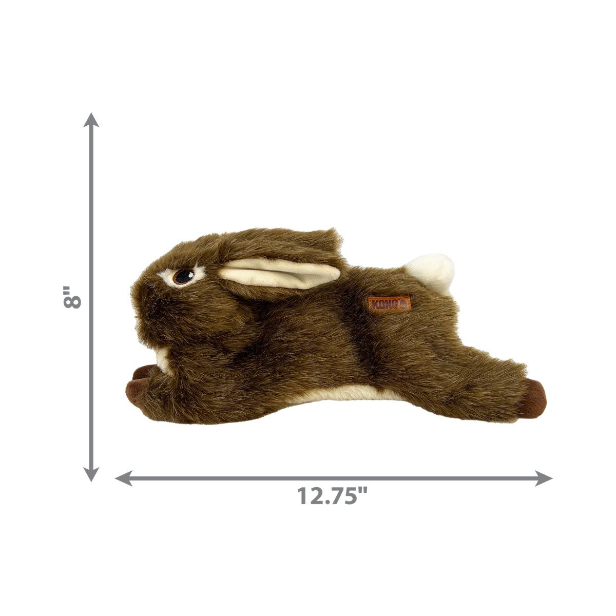 Dog Plush Toy KONG Wild Low Stuff Rabbit Squeaky Toy Medium