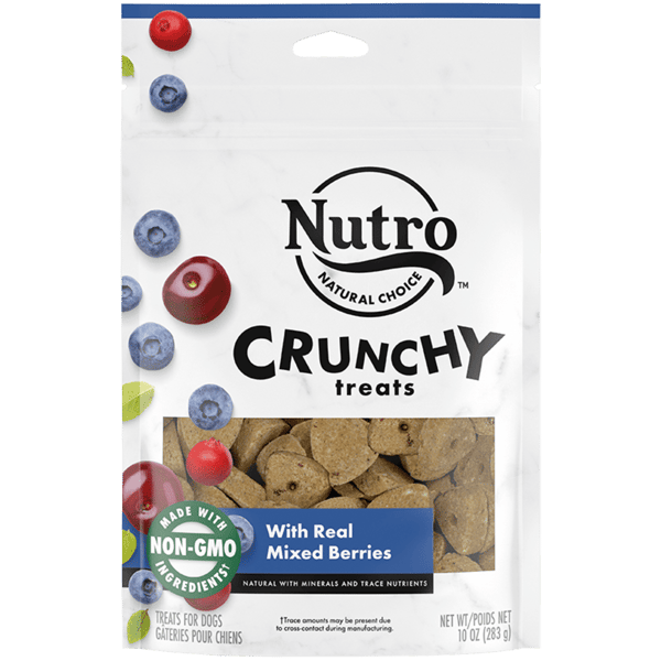 Dog Treats Nutro Crunchy Mixed Berry Whole Grain Bites 10oz