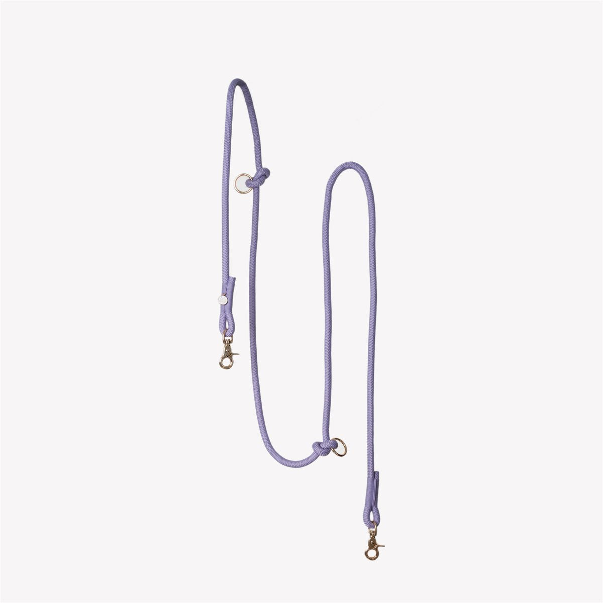 Dog Leash Hands-Free Lavender Braided Rope Running Waist Lead - Main Feature View | Majestic Pet Kingdom