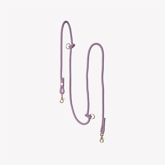 Dog Leash Hands-Free Lilac Braided Rope Running Waist Lead 6ft