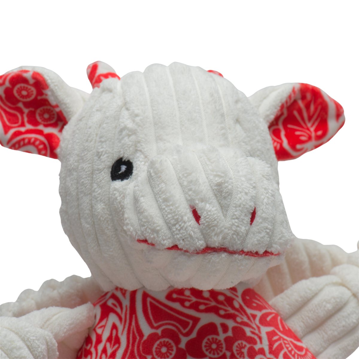 Dog Plush Toy Lucky Dragon Knottie Soft Squeaky Stuffed Animal - Detail Angle 7 | Majestic Pet Kingdom