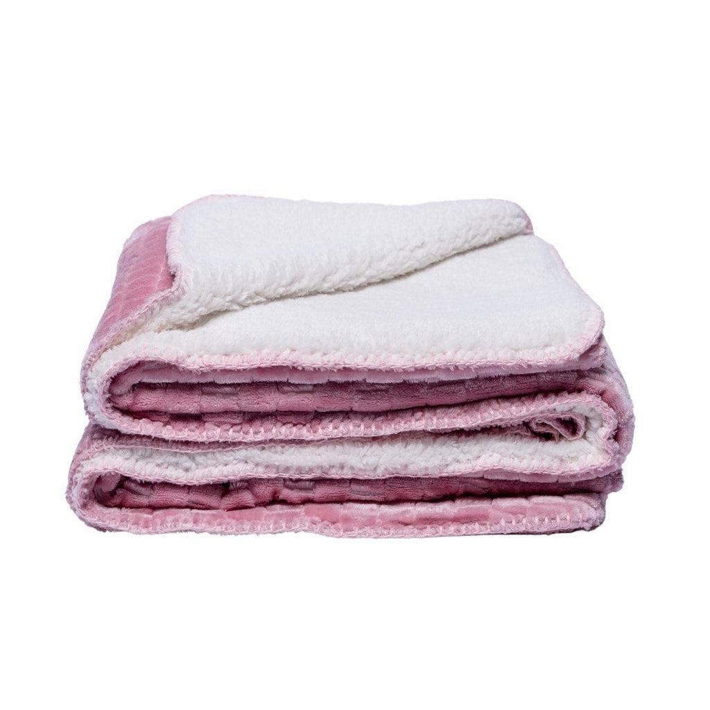 Textured Luxury Sherpa Pet Blanket Throw (50" x 60") - Majestic Pet Kingdom