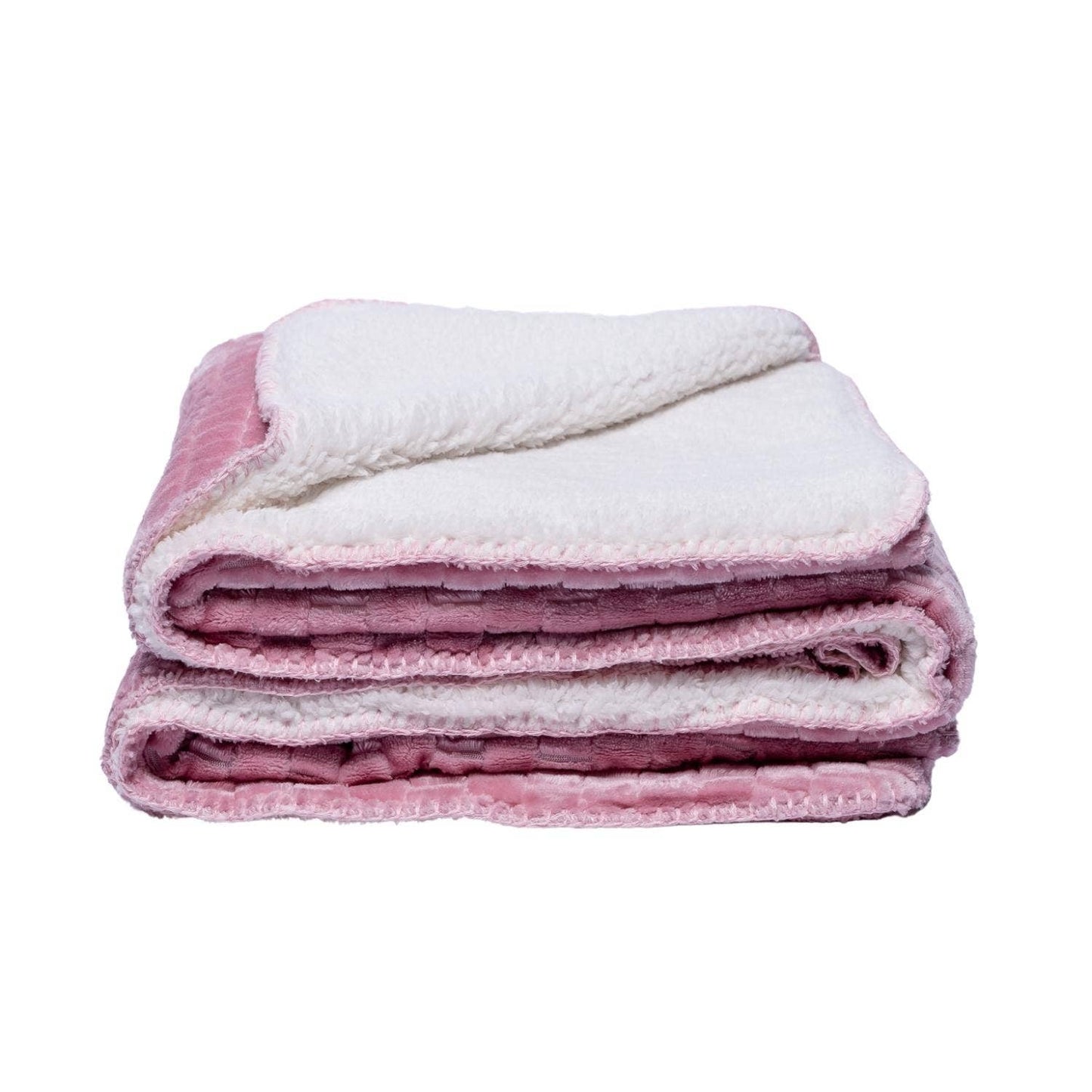 Textured Luxury Sherpa Pet Blanket Throw (50" x 60") - Majestic Pet Kingdom