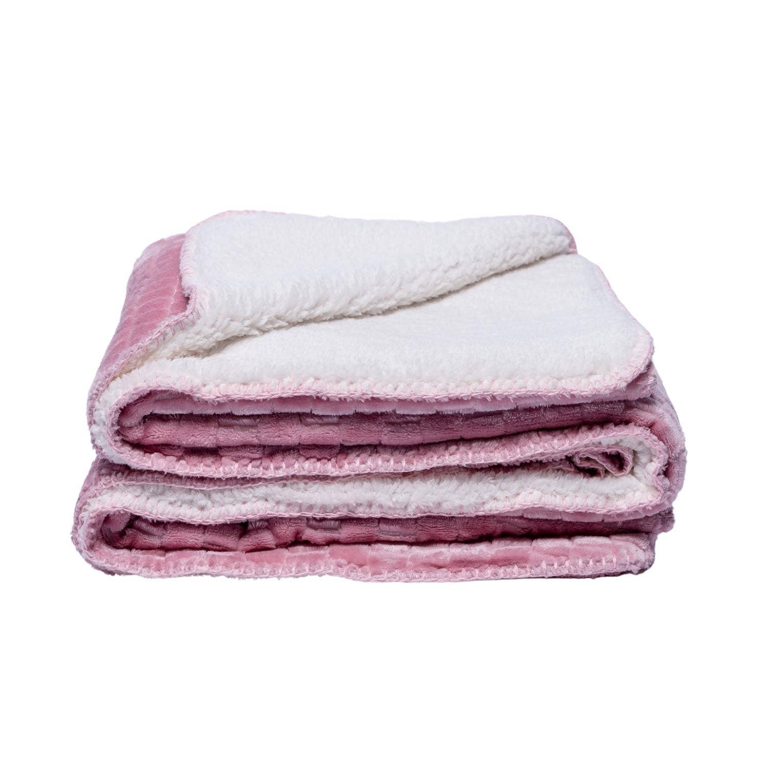 Textured Luxury Sherpa Pet Blanket Throw (50" x 60") - Majestic Pet Kingdom