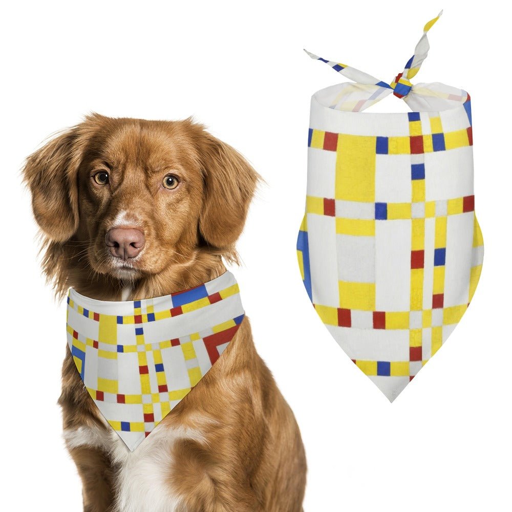 Mondrian Broadway Boogie Woogie Pet Scarf - Premium Best