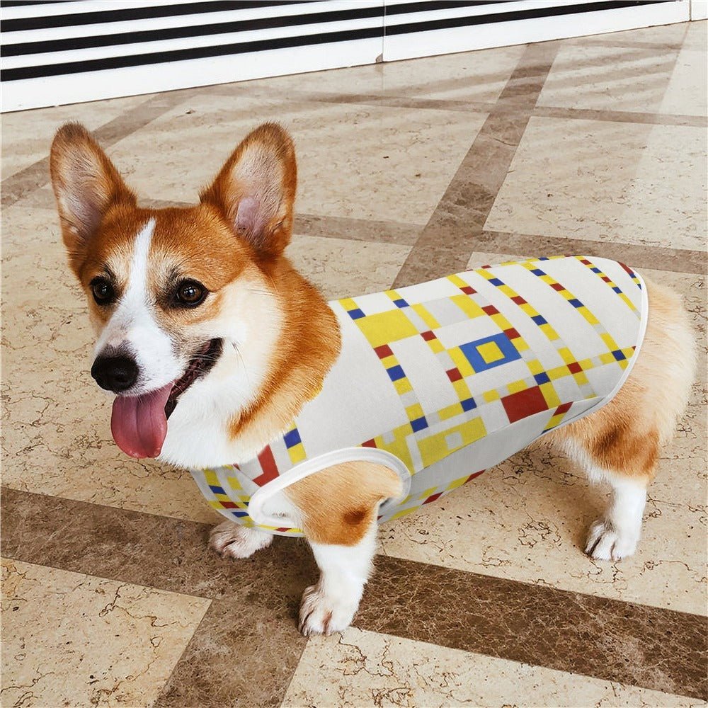 Mondrian Broadway Boogie Woogie Pet Vest | The Finest Market - Majestic Pet Kingdom