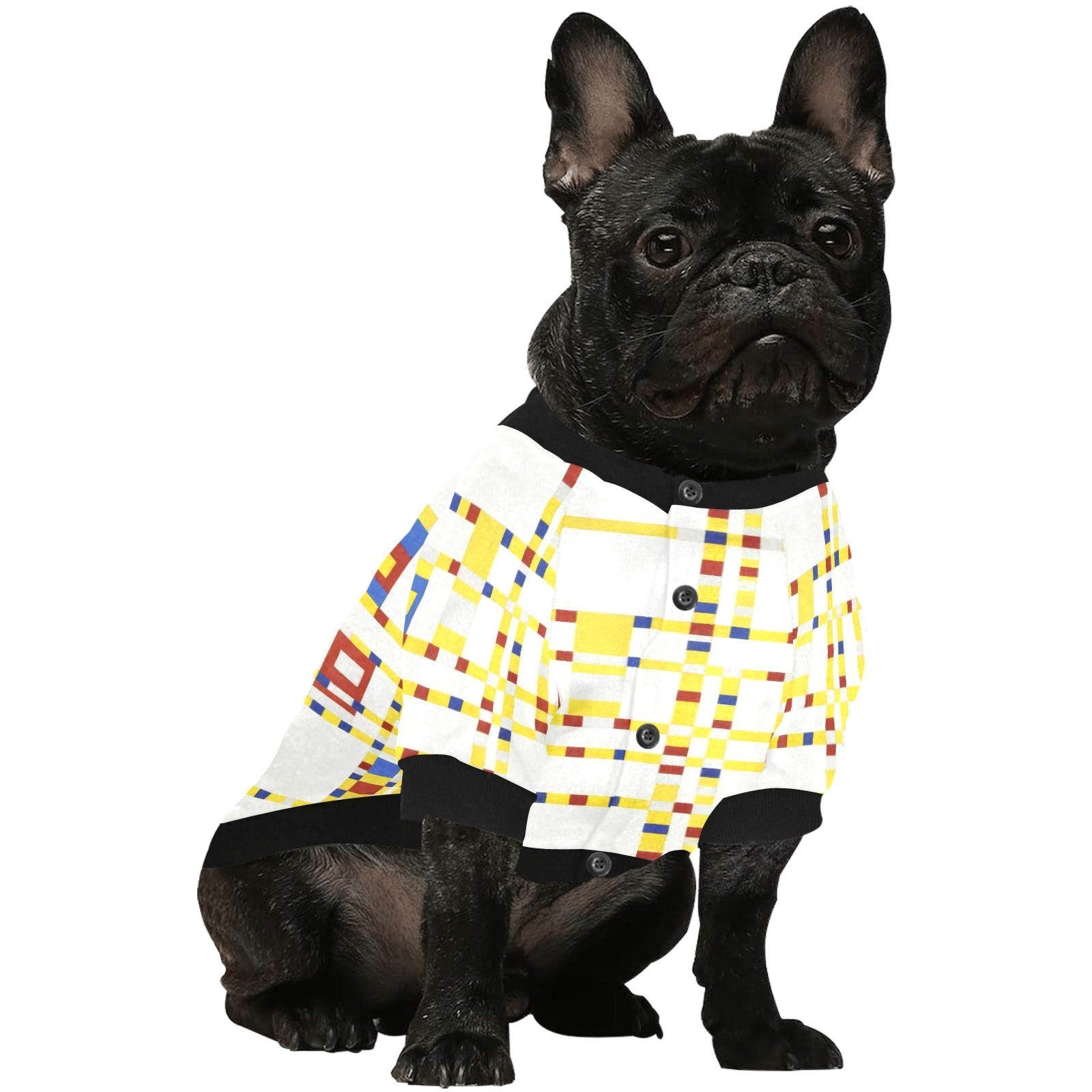 Mondrian Broadway Boogie Woogie Round Neck Shirt - Premium - Majestic Pet Kingdom
