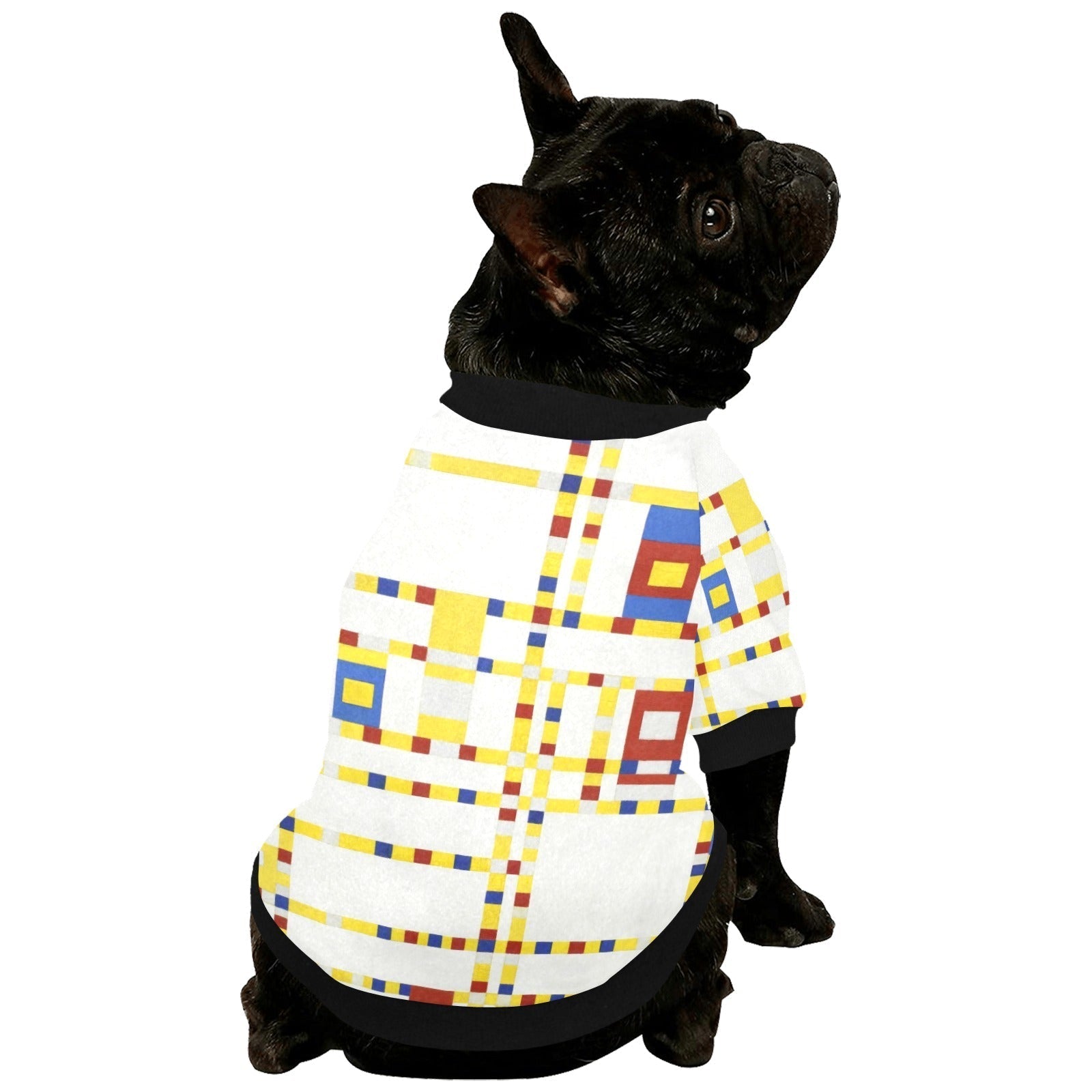 Mondrian Broadway Boogie Woogie Round Neck Shirt - Premium - Majestic Pet Kingdom