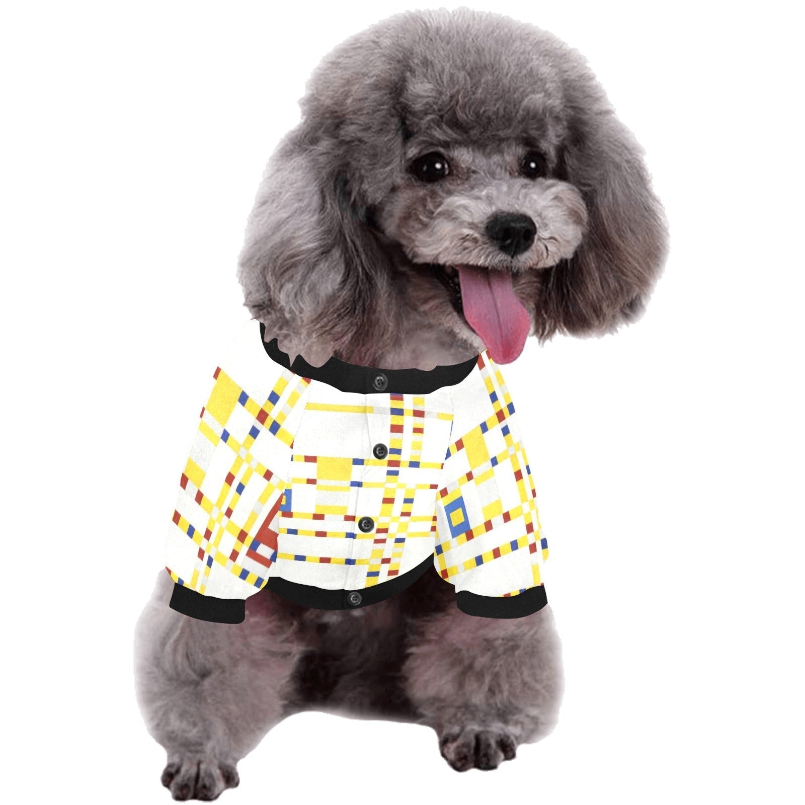 Mondrian Broadway Boogie Woogie Round Neck Shirt - Premium - Majestic Pet Kingdom