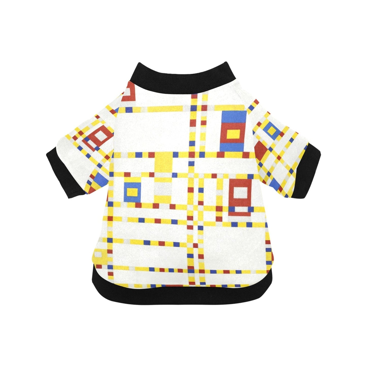 Mondrian Broadway Boogie Woogie Round Neck Shirt - Premium - Majestic Pet Kingdom