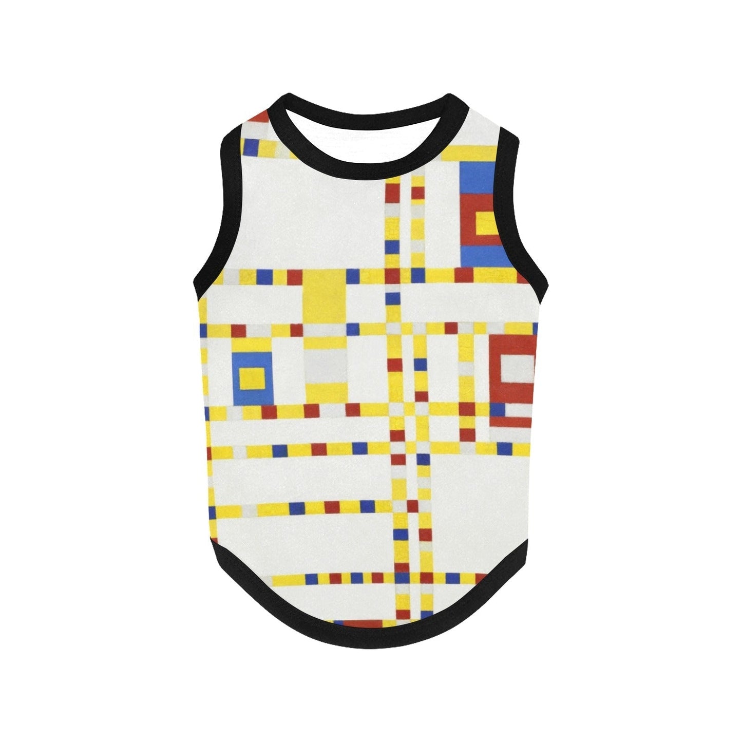 Dog Tank Top Piet Mondrian Broadway Boogie Woogie Graphic