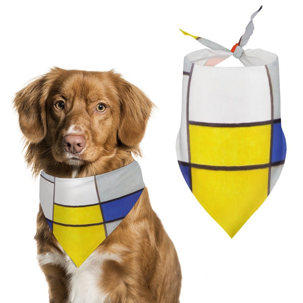 Mondrian Composition A Pet Scarf | The Finest Market Best