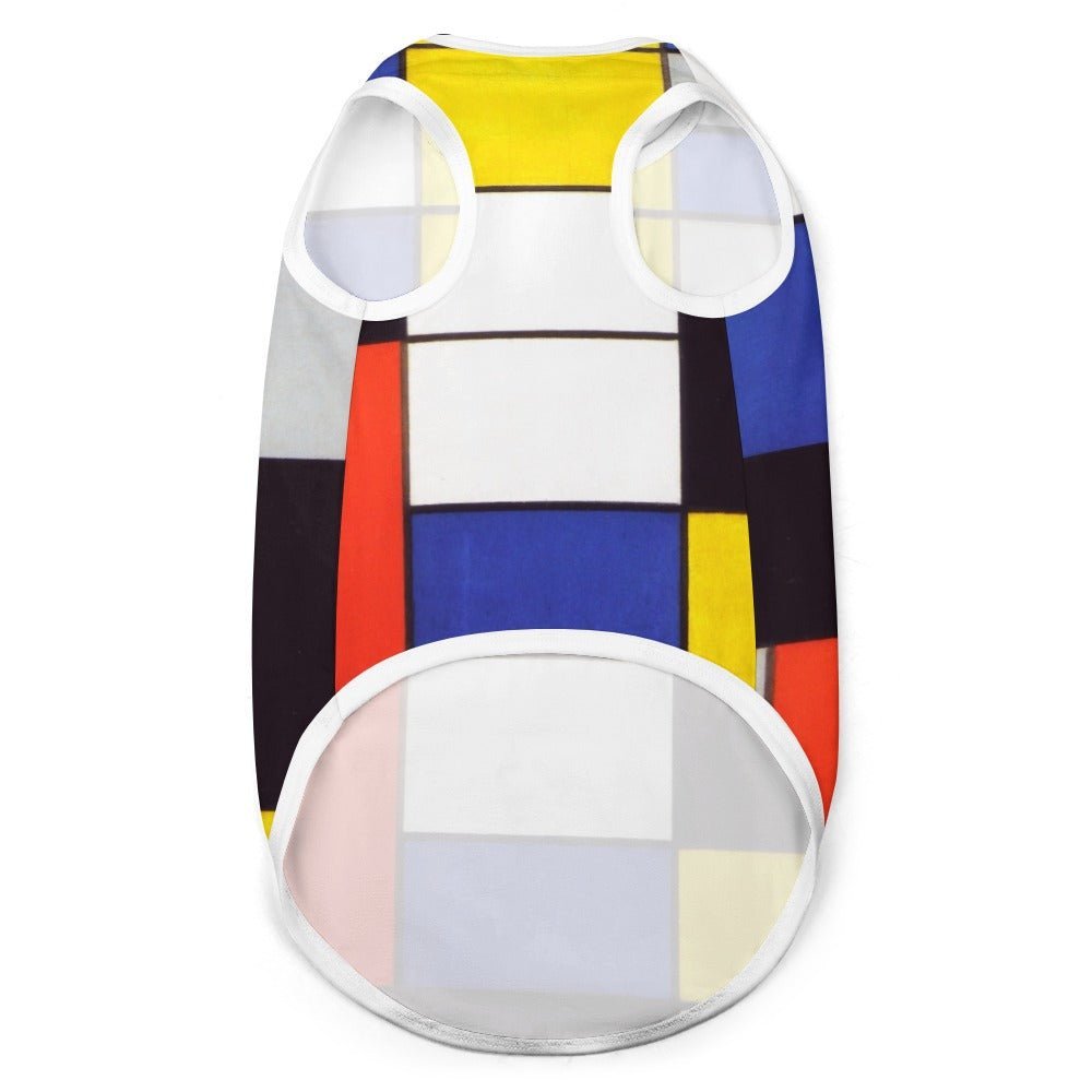 Dog Vest Piet Mondrian Composition A Abstract Sleeveless Top