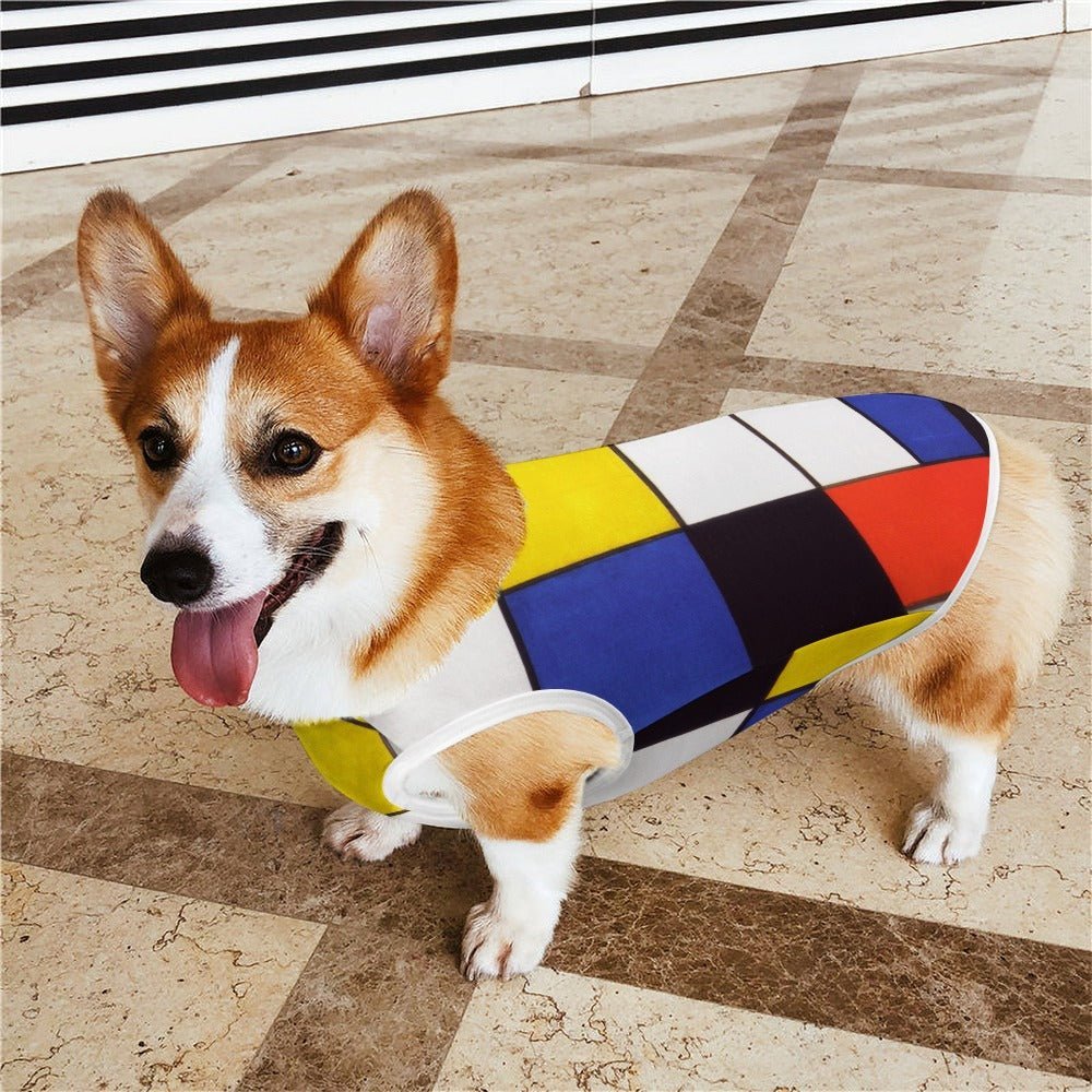 Mondrian Composition A Pet Vest | The Finest Market Best - Majestic Pet Kingdom