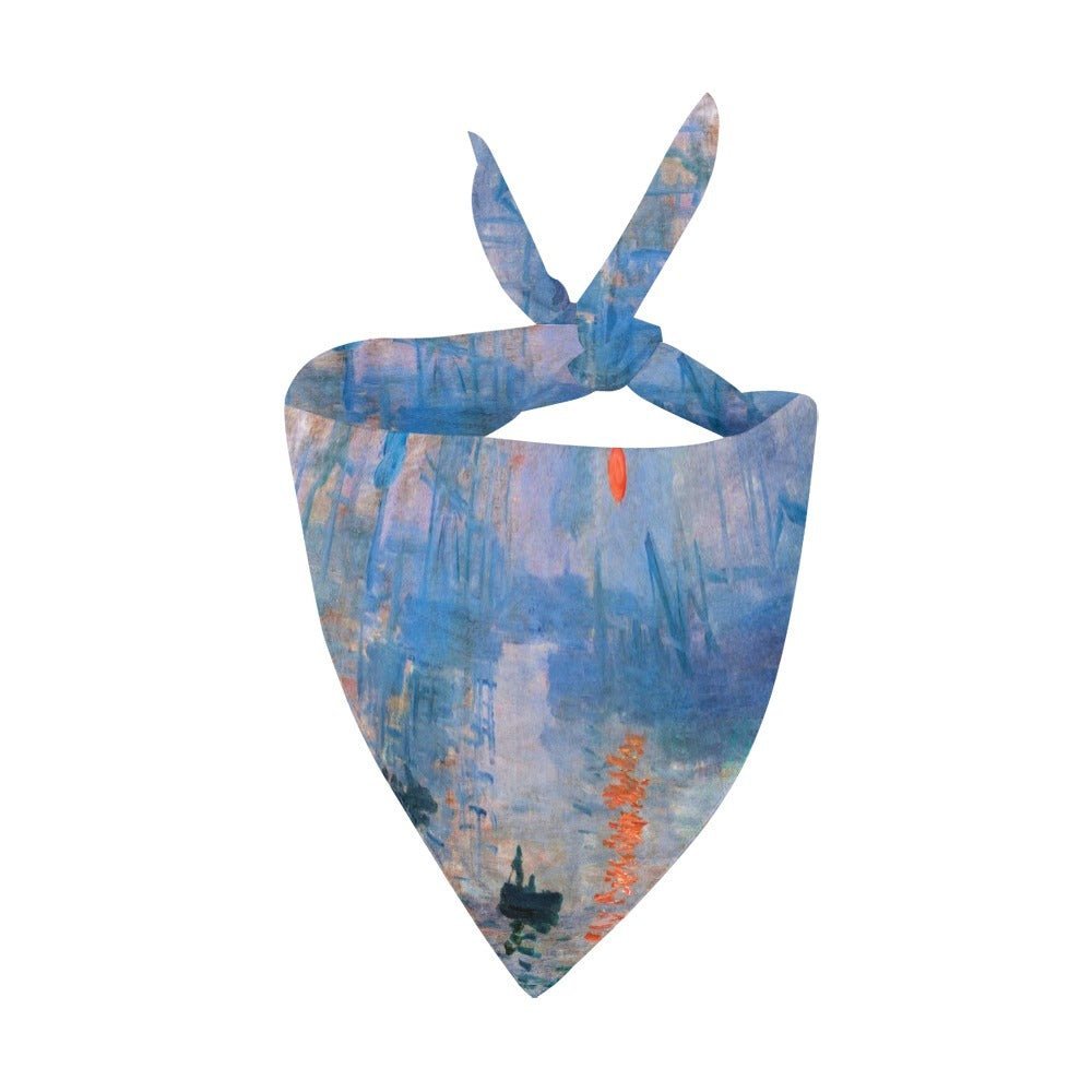 Monet Impression, Sunrise Double-Sided Pet Bandana - Premium
