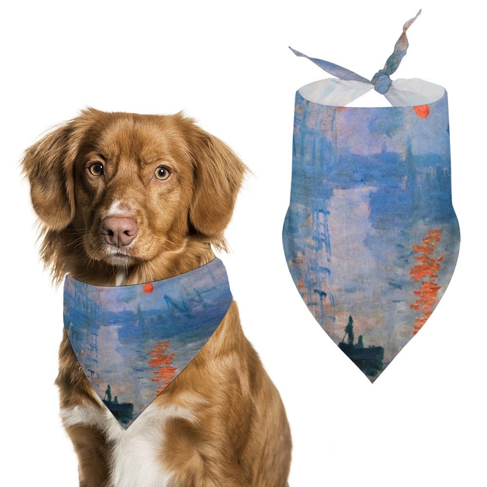 Monet Impression, Sunrise Pet Scarf | The Finest Market