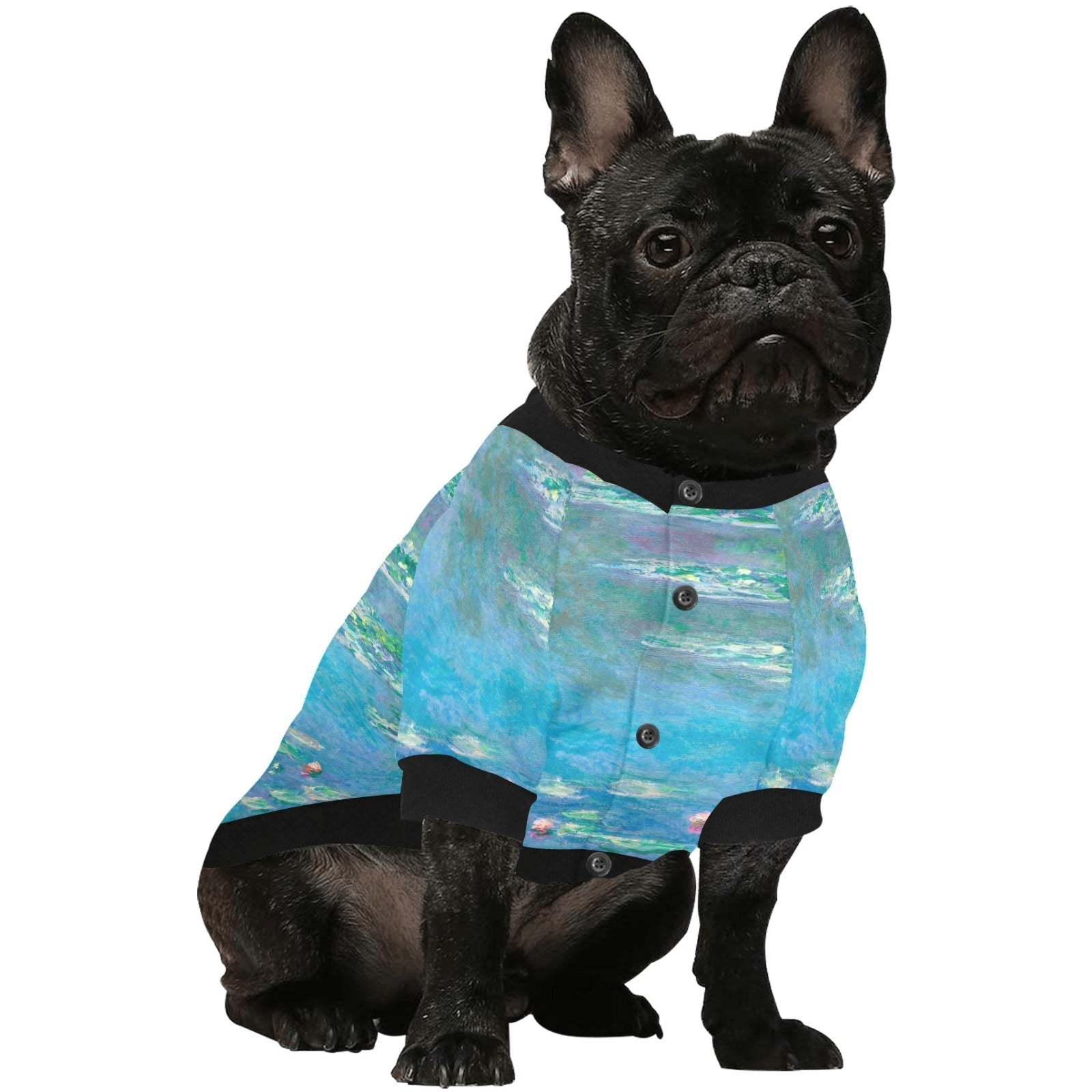 Monet Water Lilies Round Neck Shirt | The Finest Market - Majestic Pet Kingdom
