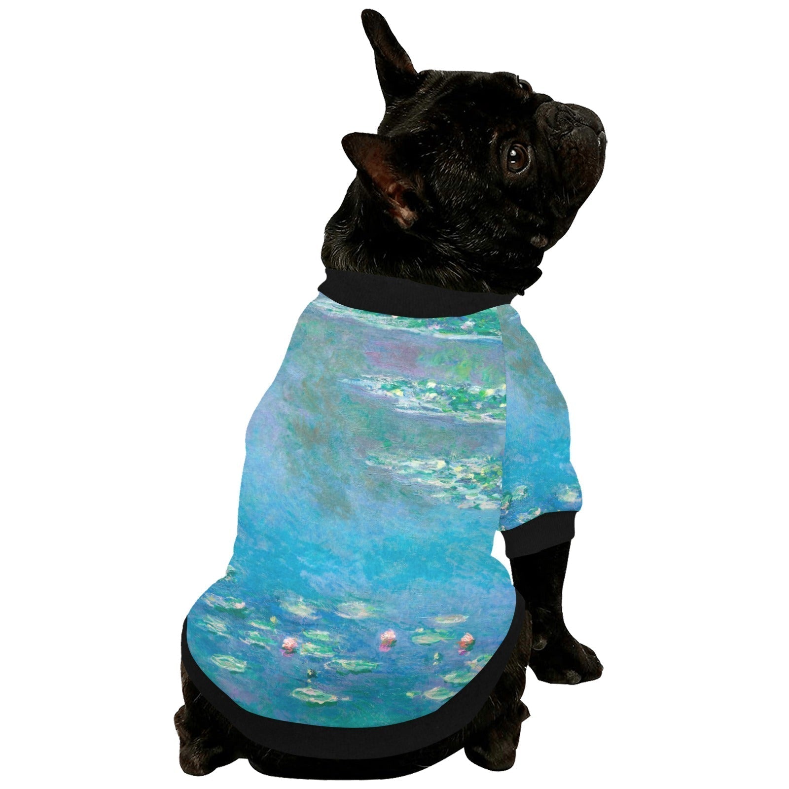 Monet Water Lilies Round Neck Shirt | The Finest Market - Majestic Pet Kingdom