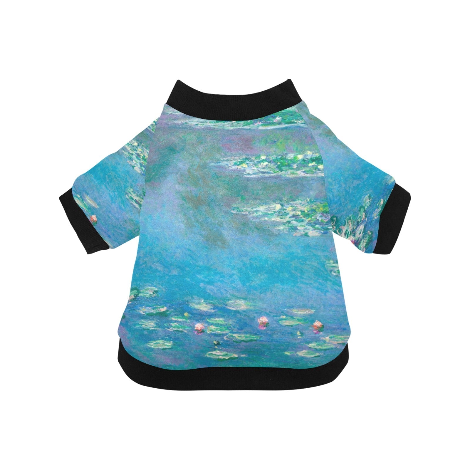 Monet Water Lilies Round Neck Shirt | The Finest Market - Majestic Pet Kingdom