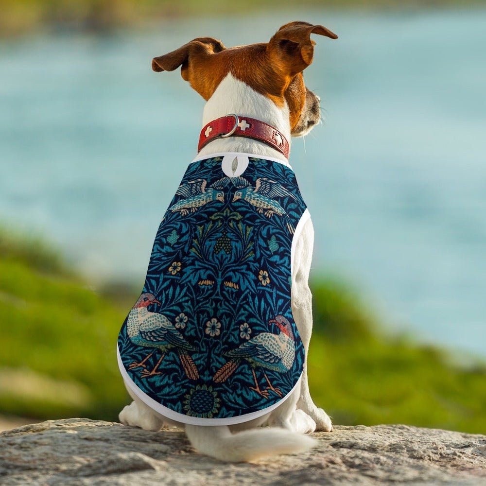 Dog Vest William Morris Bird Vintage Pattern Sleeveless Top