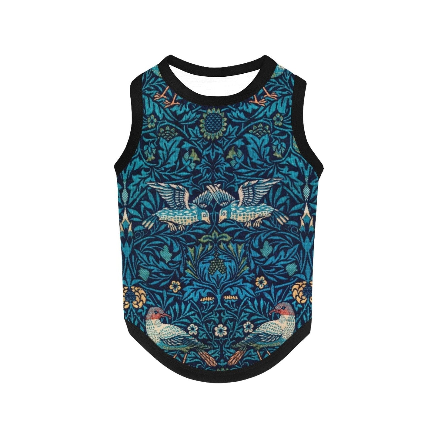 Dog Tank Top William Morris Bird Vintage Pattern Pet Apparel