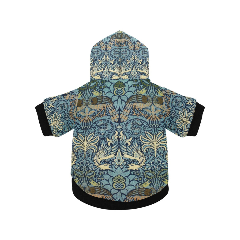 Morris Peacock and Dragon Button Hoodie | The Finest Market