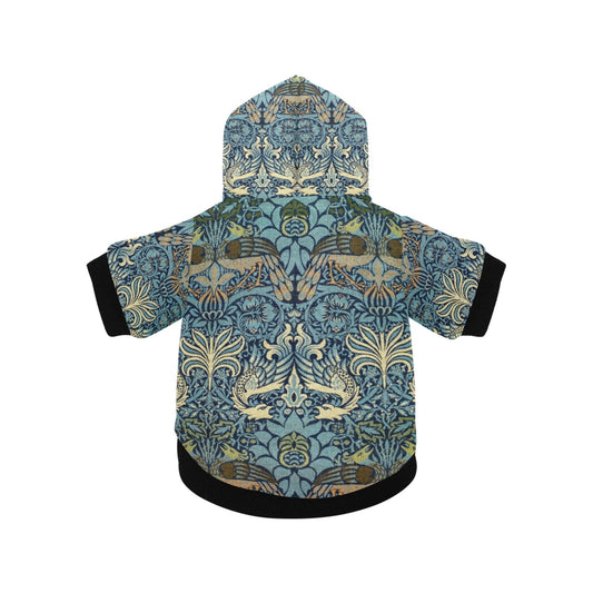 Morris Peacock and Dragon Button Hoodie | The Finest Market