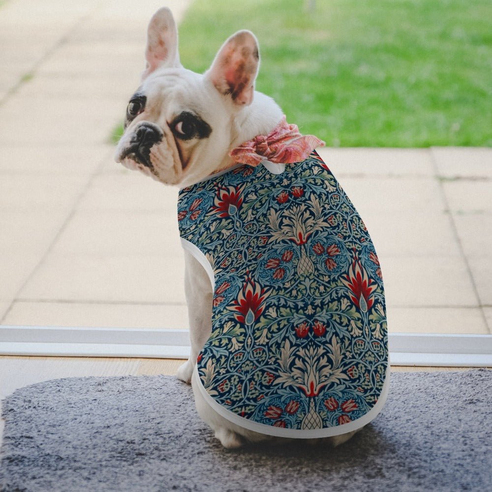Dog Vest William Morris Snakeshead Pattern Sleeveless Pet