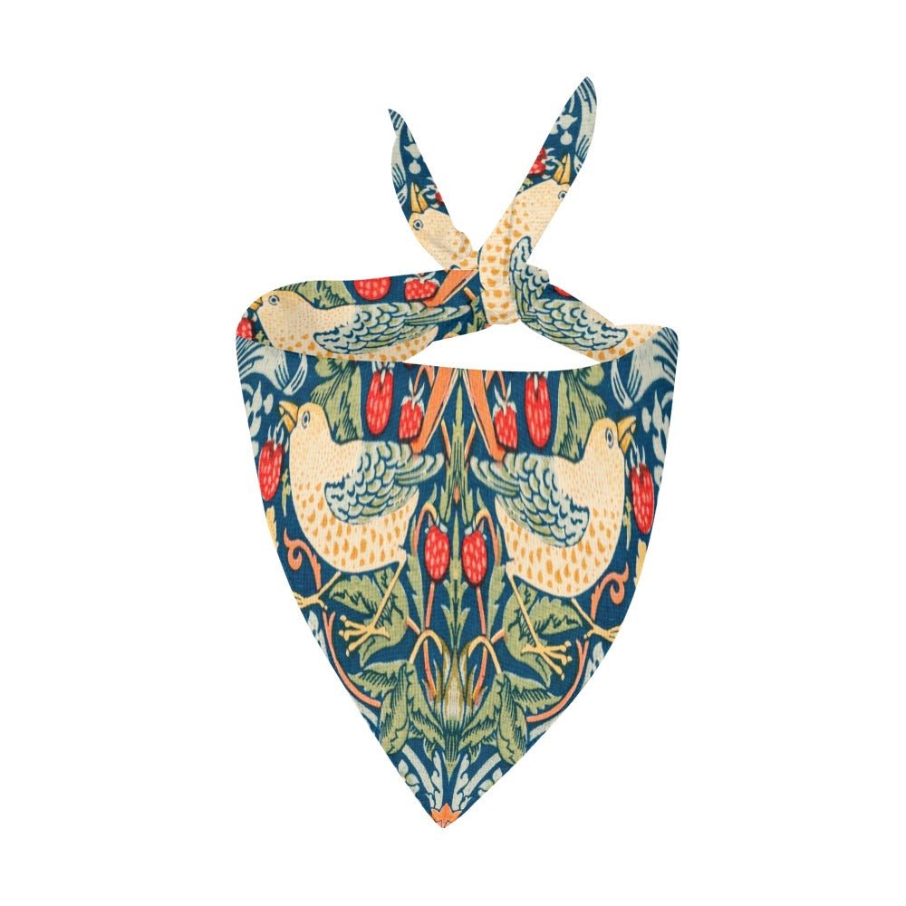 Morris Strawberry Thief Double-Sided Pet Bandana - Premium