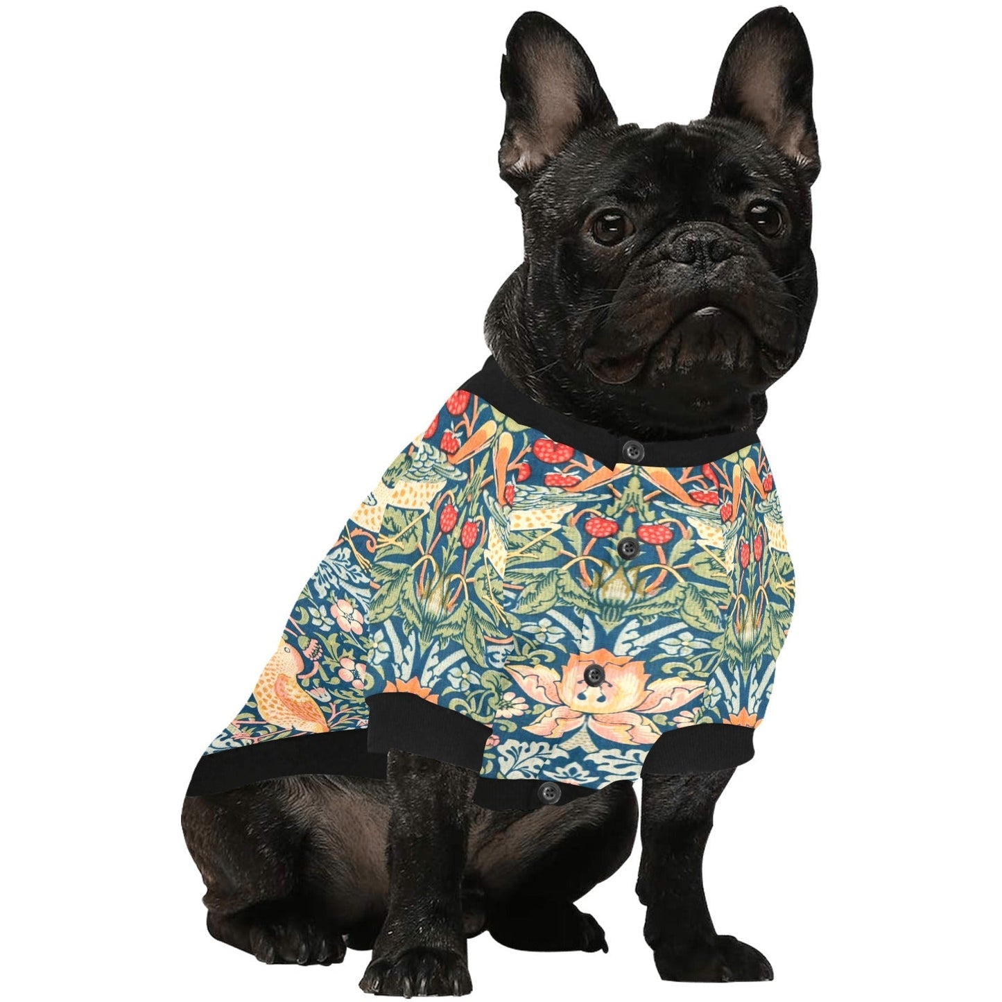 Morris Strawberry Thief Round Neck Shirt | The Finest Market - Majestic Pet Kingdom