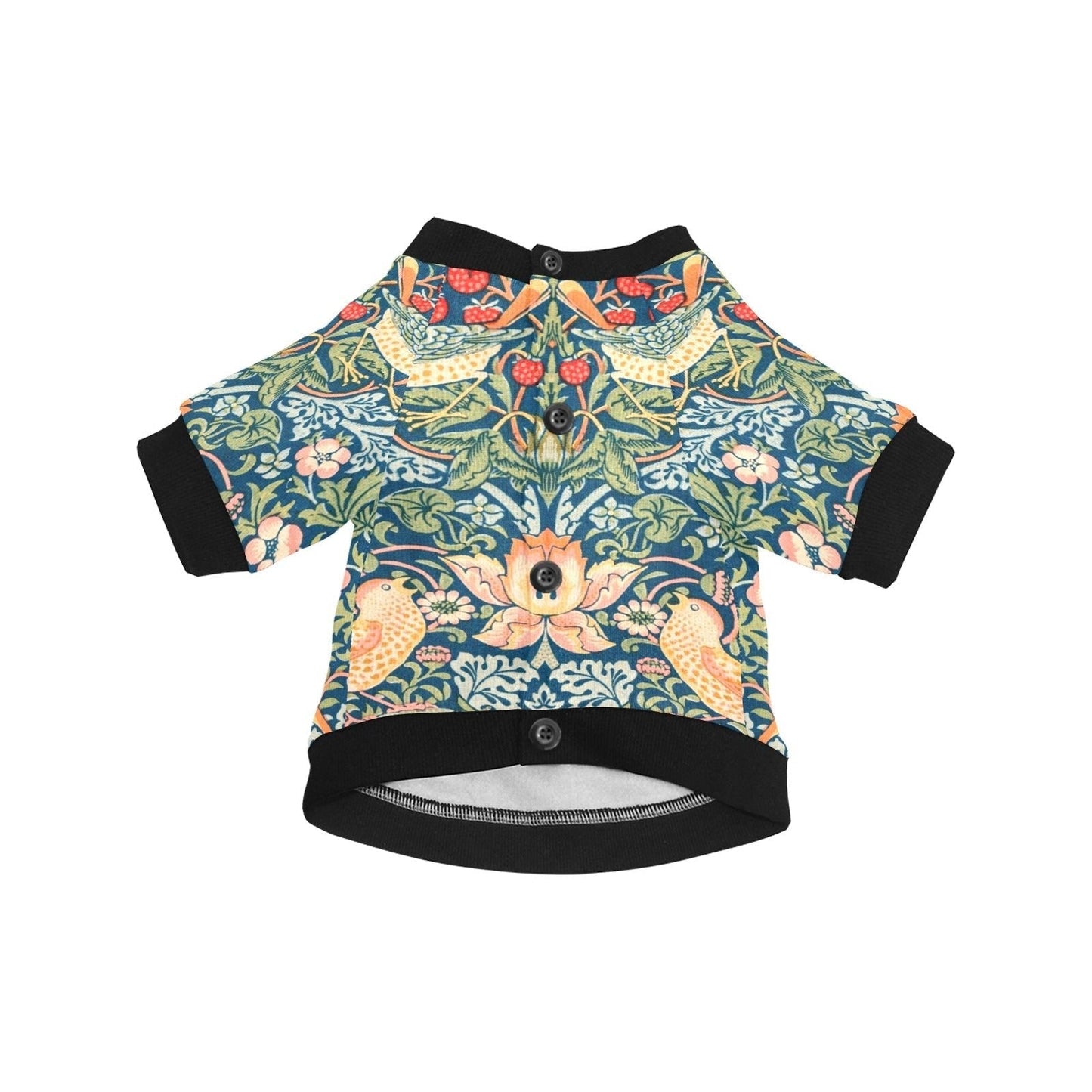 Morris Strawberry Thief Round Neck Shirt | The Finest Market - Majestic Pet Kingdom