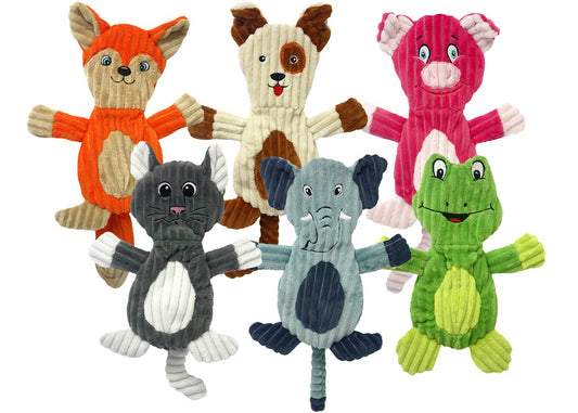 Dog Plush Toy Multipet Flapjacks Flat Squeaky Animal 12-Inch - Main Feature View | Majestic Pet Kingdom