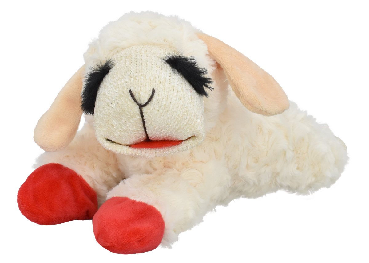 Dog Plush Toy Multipet Lamb Chop Jumbo Squeaky Soft 24-Inch